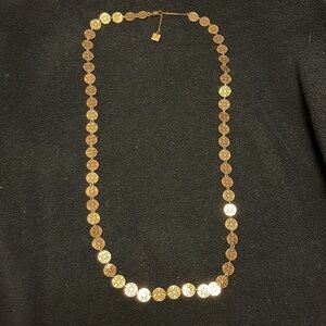 Rose gold toned 28 inch necklace